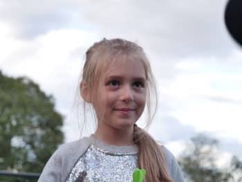 Emilie forteller oss kor / Bilde: Sunniva Bondevik